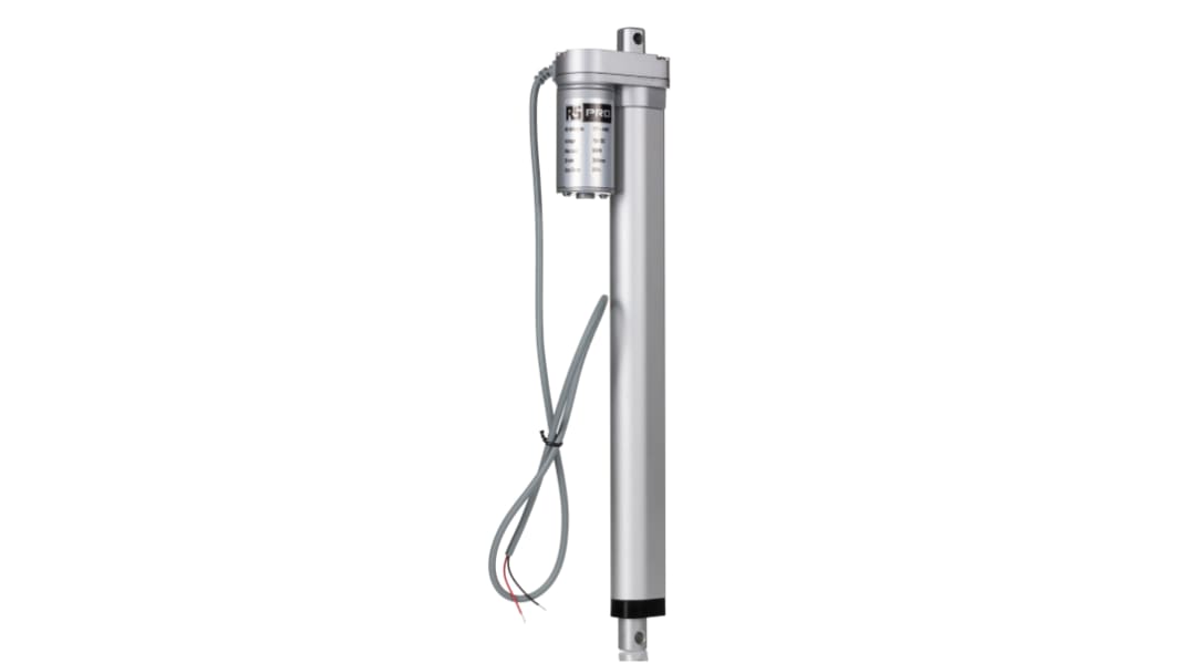 RS PRO Elektrischer Linearantrieb 12V dc 300mm Hub, 14.6mm/s, 500N Last. 500N max. Kraft, IP54