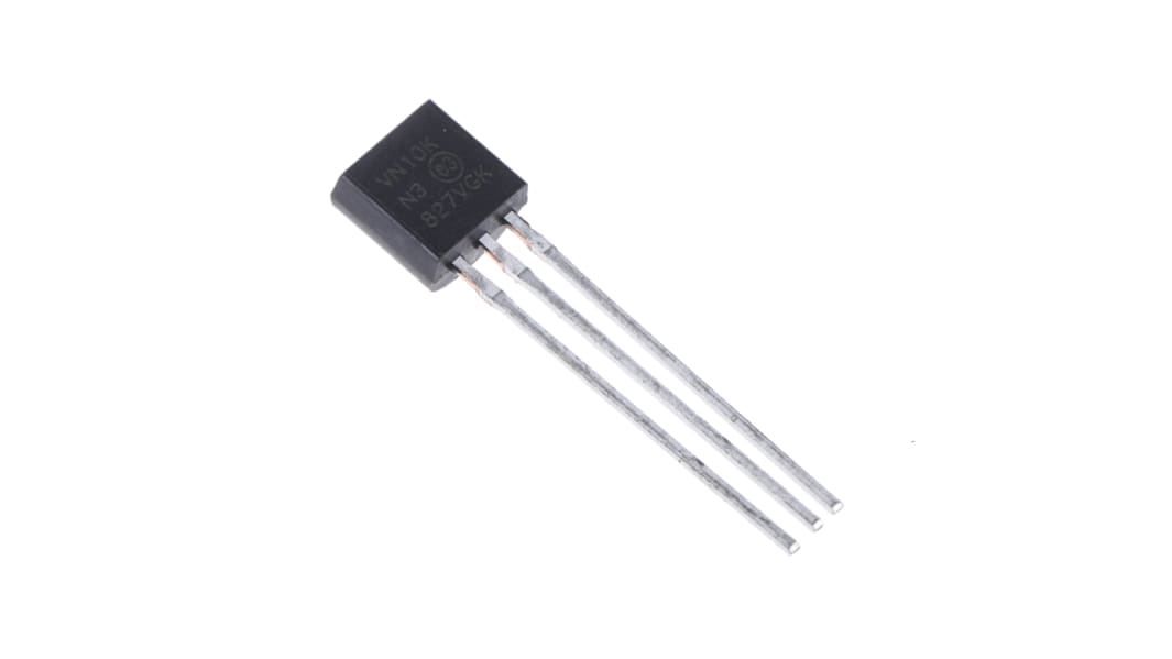 MOSFET Microchip VN10KN3-G, VDSS 60 V, ID 310 mA, TO-92 de 3 pines, , config. Simple
