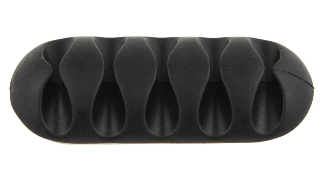 RS PRO Kabelhalterung PVC Schwarz 11,5 mm x 66mm