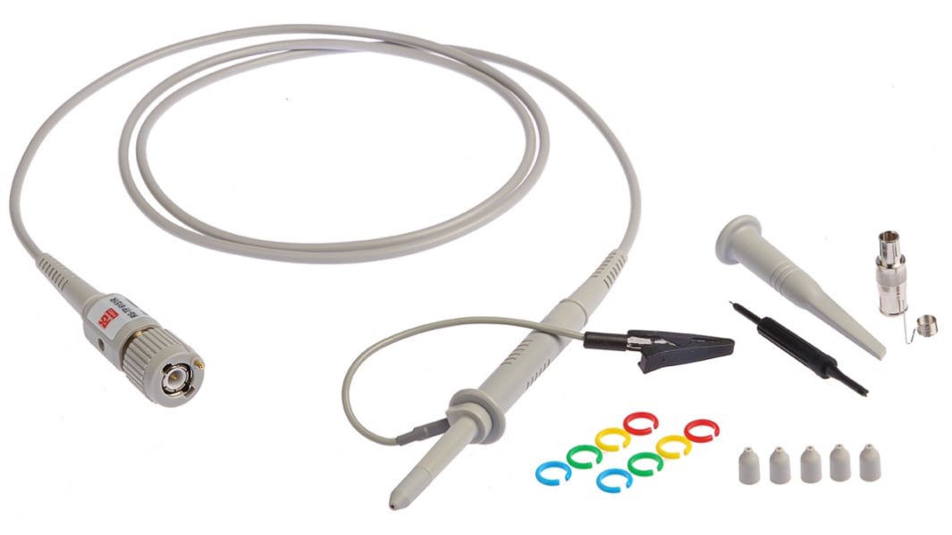RS PRO Oscilloscope Probe, Voltage Type, 350MHz, 10:1, BNC Connector