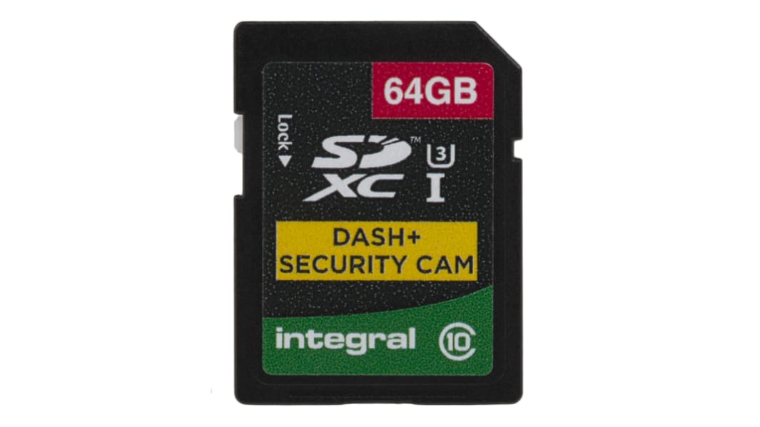 Integral Memory 64 GB SDXC Micro SD Card, Class 10, UHS-1 U3