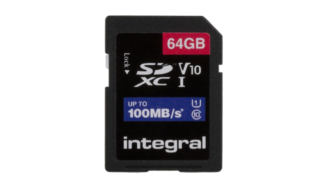 Integral Memory SDXC SD-Karte 64 GB Class 10, UHS-1 U1, XC