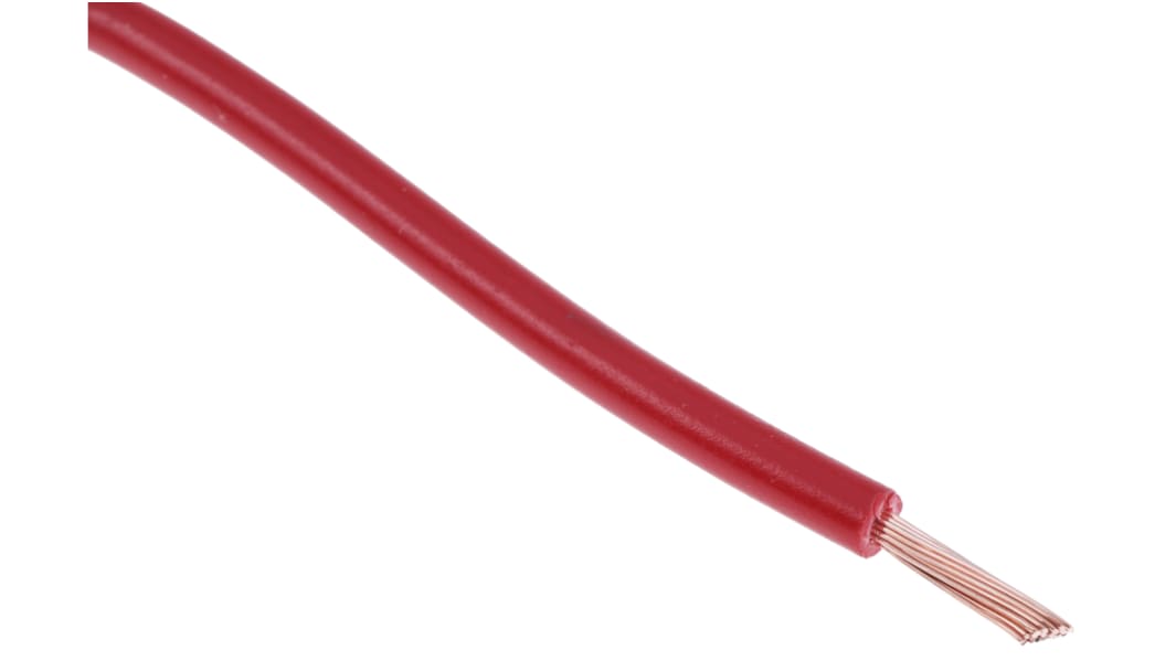 Cavo di collegamento apparecchiature RS PRO, 0.75mm², 20 AWG, , 1 kV c.c., 600 V c.a., 100m, Rosso, UL1015
