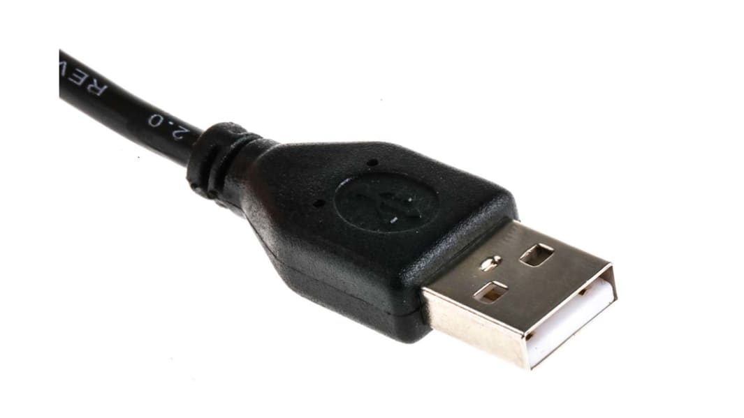 RS PRO USB 2.0, Male USB A to Male USB A, 1.8m