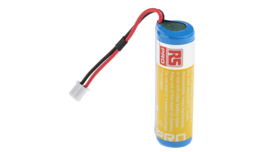 Batterie AA RS PRO, 3.6V, 2.4Ah, Litio cloruro di tionile, terminale con cavo