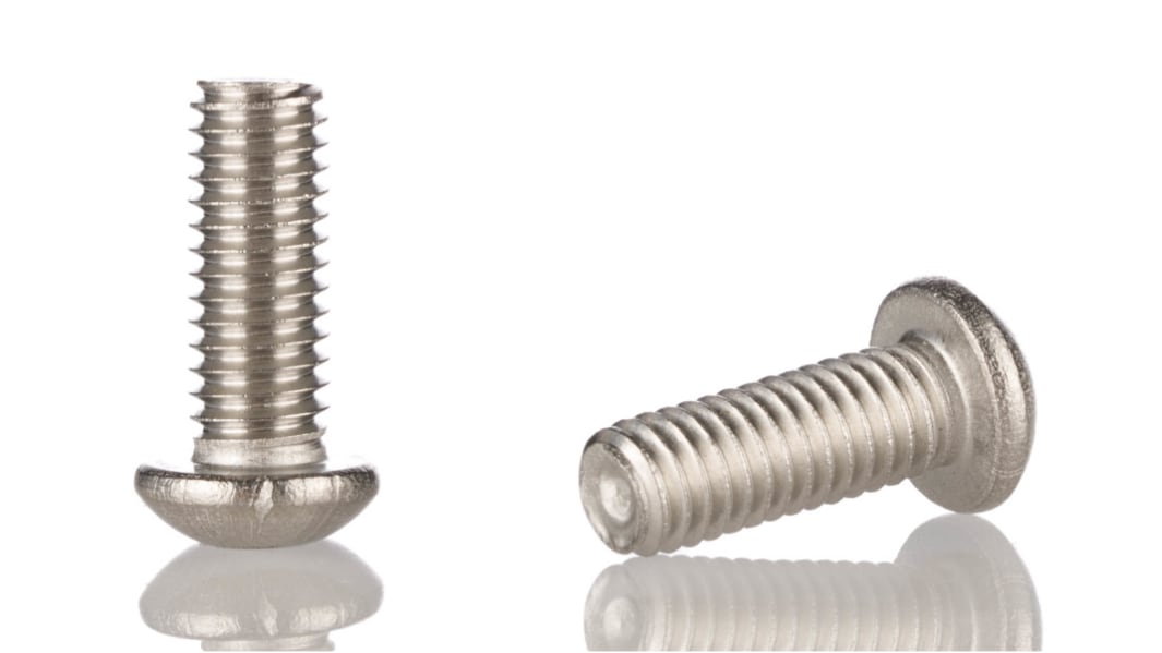 Vis à six pans creux, M5 x 12mm, tête Vis bombée à tête creuse hexagonale, en Acier Inoxydable