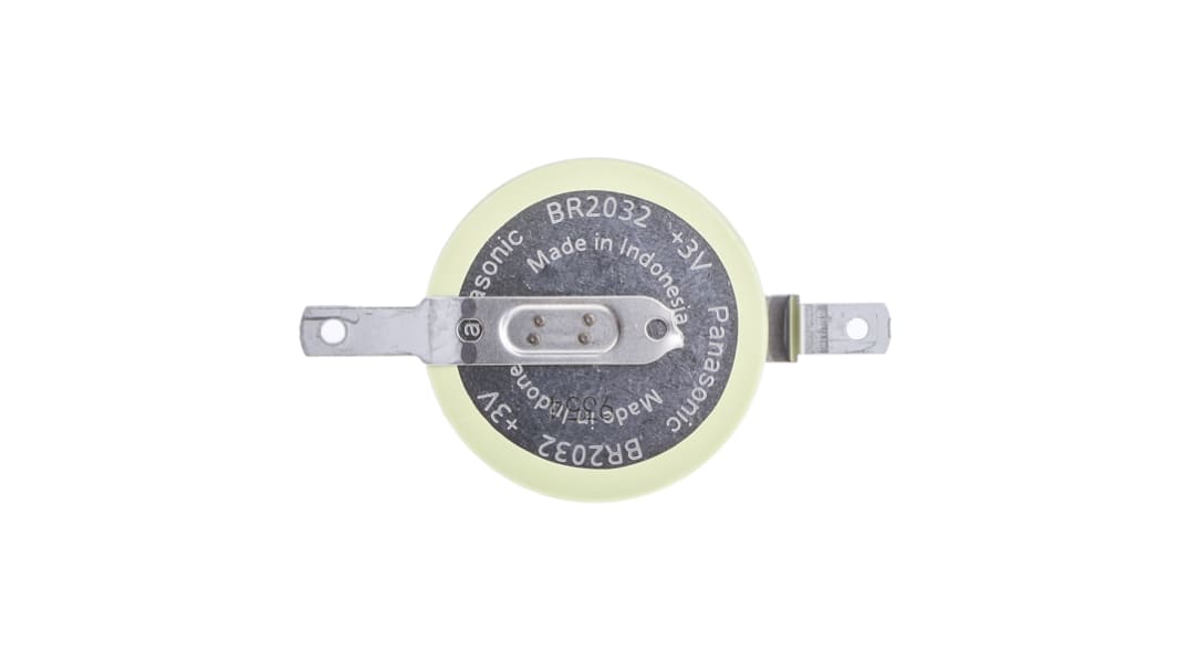Pile bouton BR2032 Panasonic, 3V, 20mm