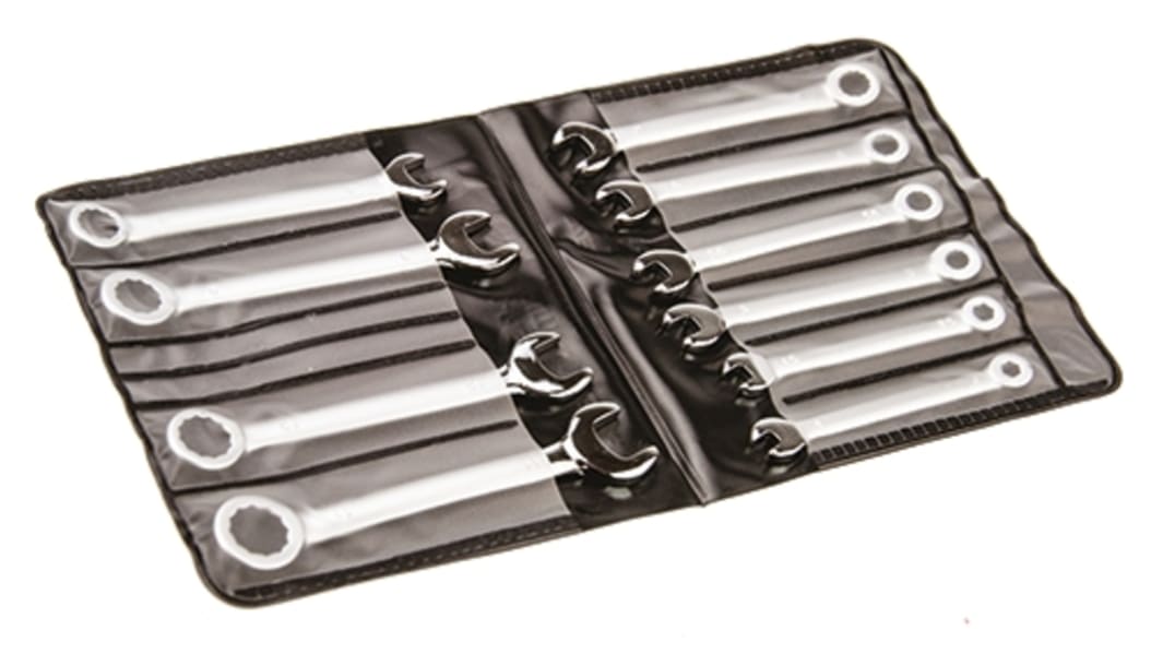 RS PRO 10-Piece Spanner Set, 4 → 11 mm, Carbon Steel
