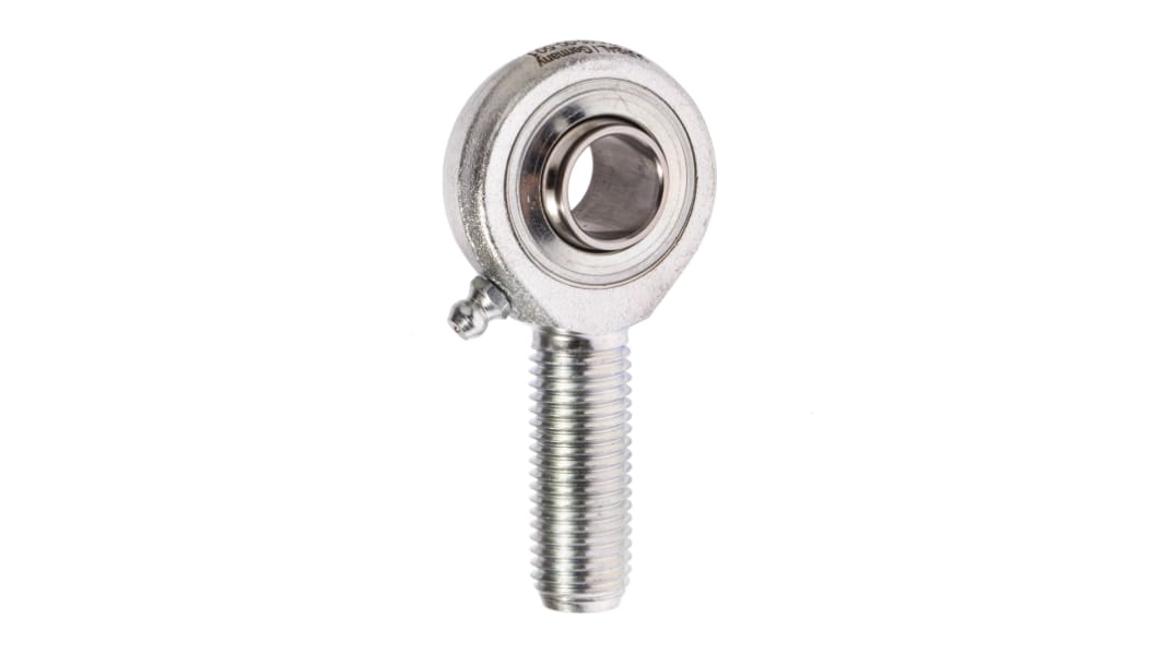 Durbal M8 x 1.25 Male Forged Steel Rod End, 8mm Bore, 54mm Long, Metric Thread Standard, Male Connection Gender