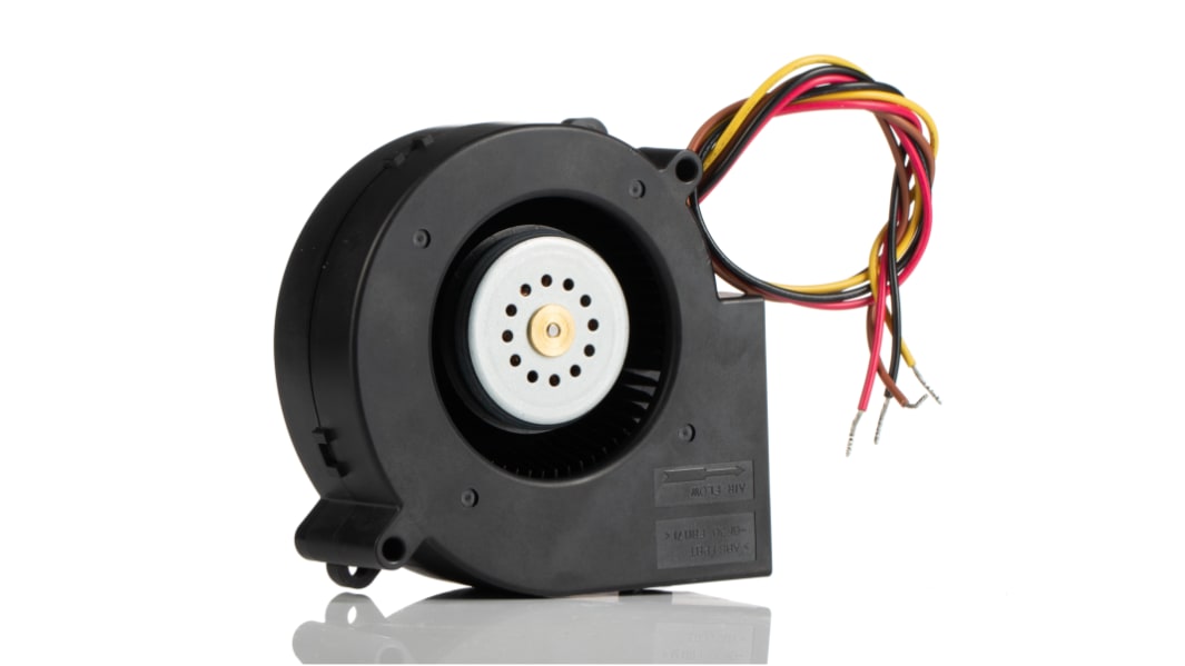 Ventilateur centrifuge Sanyo Denki, 65.3cfm, 12 V c.c., 97 x 97 x 33mm