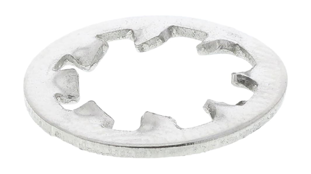 A2 304 Stainless Steel Internal Tooth Shakeproof Washer, M8, DIN 6797J