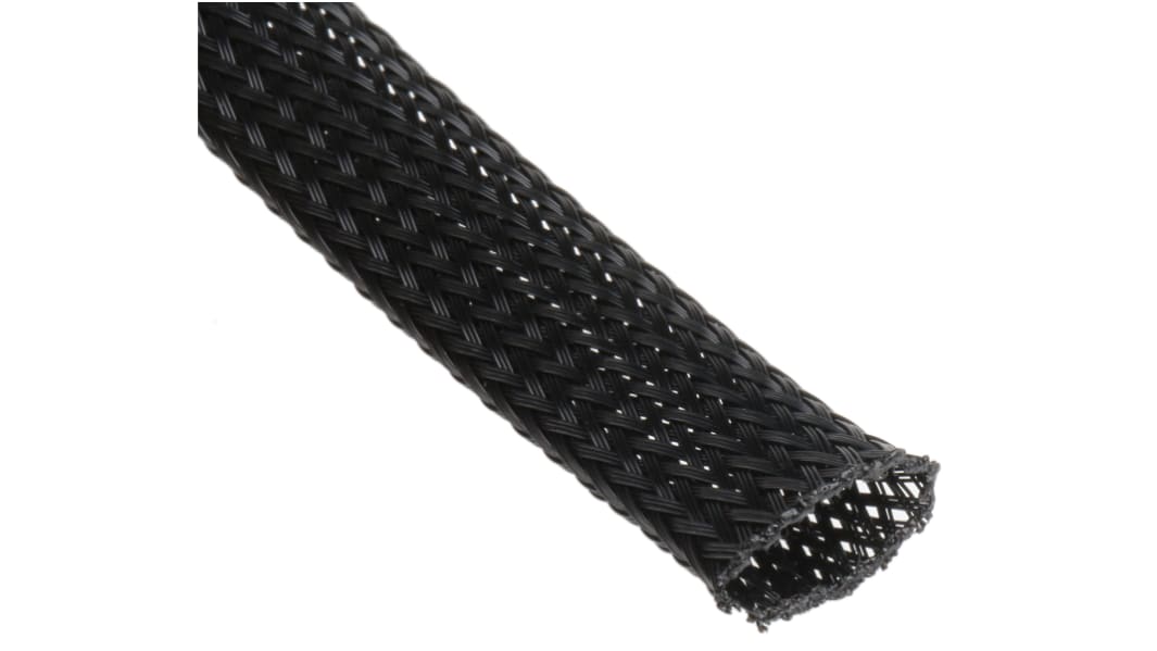 ヘラマンタイトン ケーブルシールド 10mm 黒 PET, 170-11000 HEGP10-PET-BK