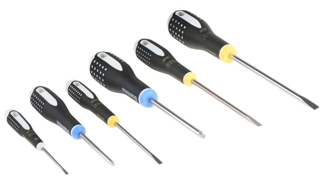 Bahco Pozidriv; Slotted Screwdriver Set