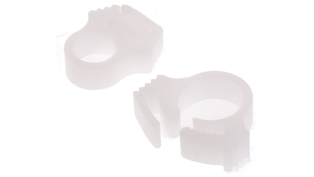 HellermannTyton POM SNP-Series hose clip, 11.73mm Band Width, 6mm ID