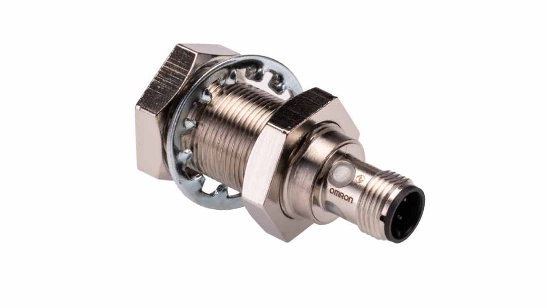 Omron誘導 近接センサ 範囲： 12 mm ,M18 半埋込型 ,IO-Link ,500Hz ,10→ 30 V dc
