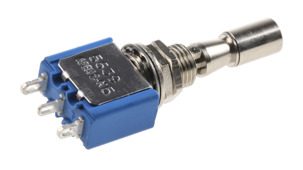 APEM トグルスイッチ, On-Off-On, SPDT, 4 A @ 30 V dc, パネルマウント