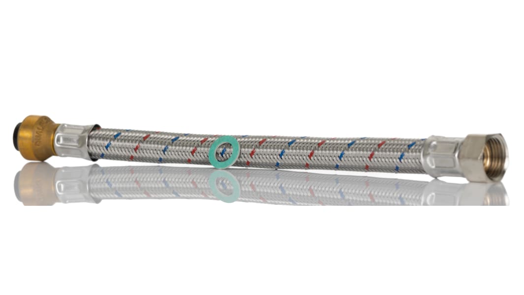 RS PRO Hose Assembly, Female 1/2in to 15mm, 15bar, 300mm Long