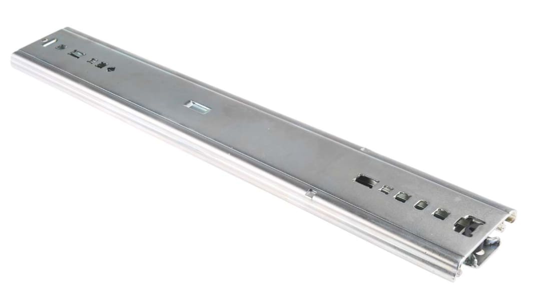 Guida per cassetti Accuride in Acciaio, L. 457.2mm (chiuse), carico max 150kg