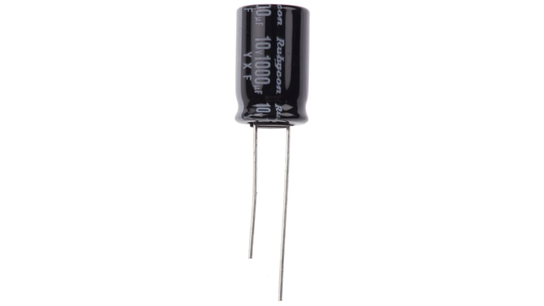 Condensateur Rubycon série YXF, Aluminium électrolytique 1000μF, 10V c.c.