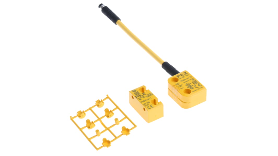 Pilz M8 Berührungsloser Sicherheitsschalter aus Polybutylenterephthalat (PBT) 24V dc, Kodierschalter Betätiger