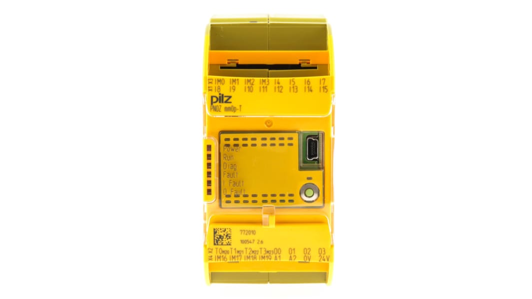 Controller di sicurezza Pilz, 24 I/O, PNOZ mm0p-T., 20 ingressi, 4 uscite, 24 V c.c.
