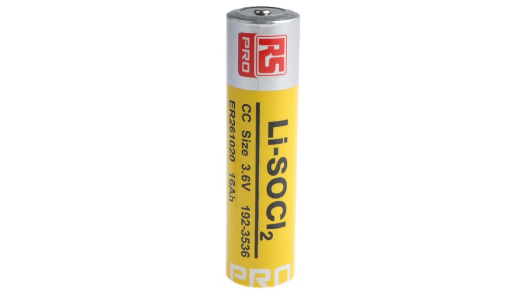 RS PRO Lithium Thionyl Chloride 3.6V, 2/3 CS 2/3 CC Battery