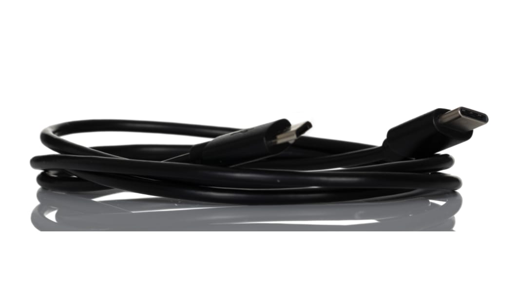 RS PRO USB 2.0, Male USB C to Male Micro USB B, 1m