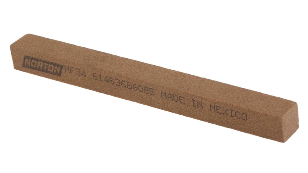 Pierre à aiguiser, Norton, Carré, Moyen, 10mm x 102mm x 10mm Pierre à huile, glissement