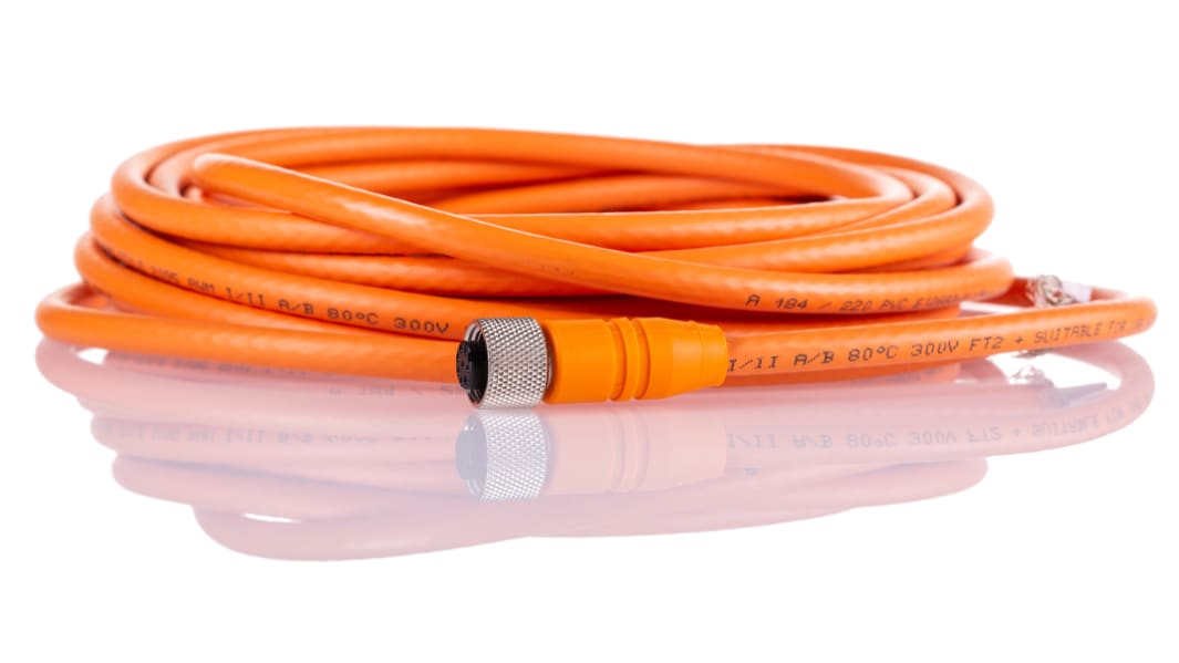 Lumberg Automation Straight 8 way M12 to Unterminated Sensor Actuator Cable, 5m