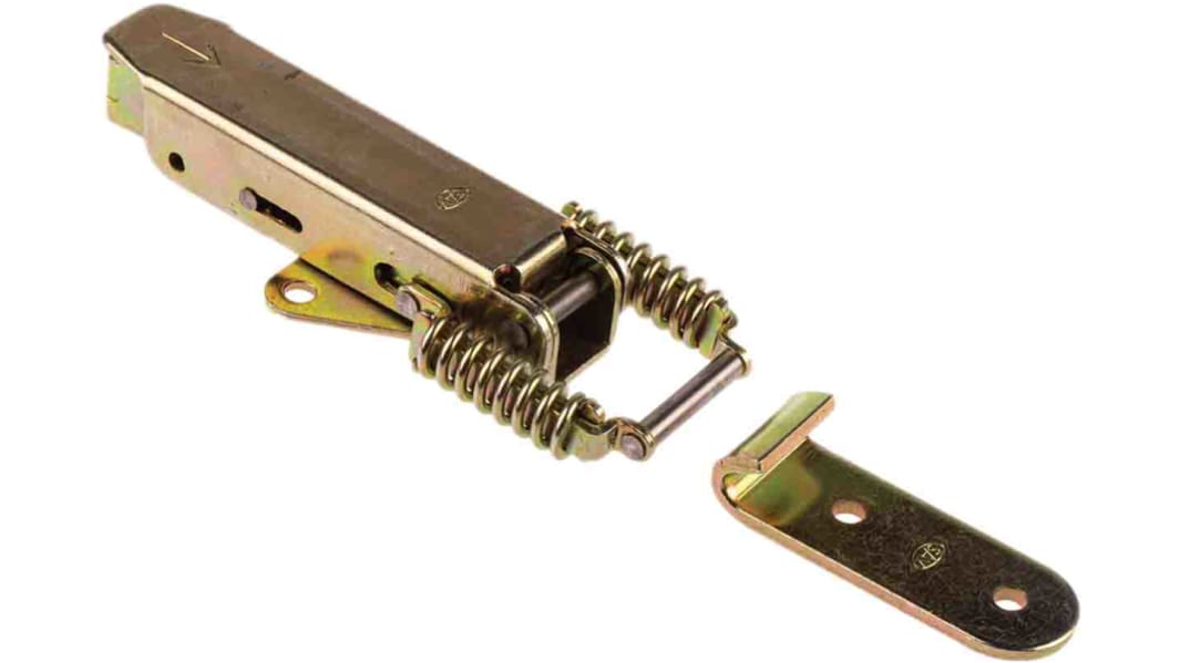 Chiusura a leva con molla Savigny in Acciaio, 185 x 50 x 18mm, tensione operativa 735N, Chiusura non inclusa