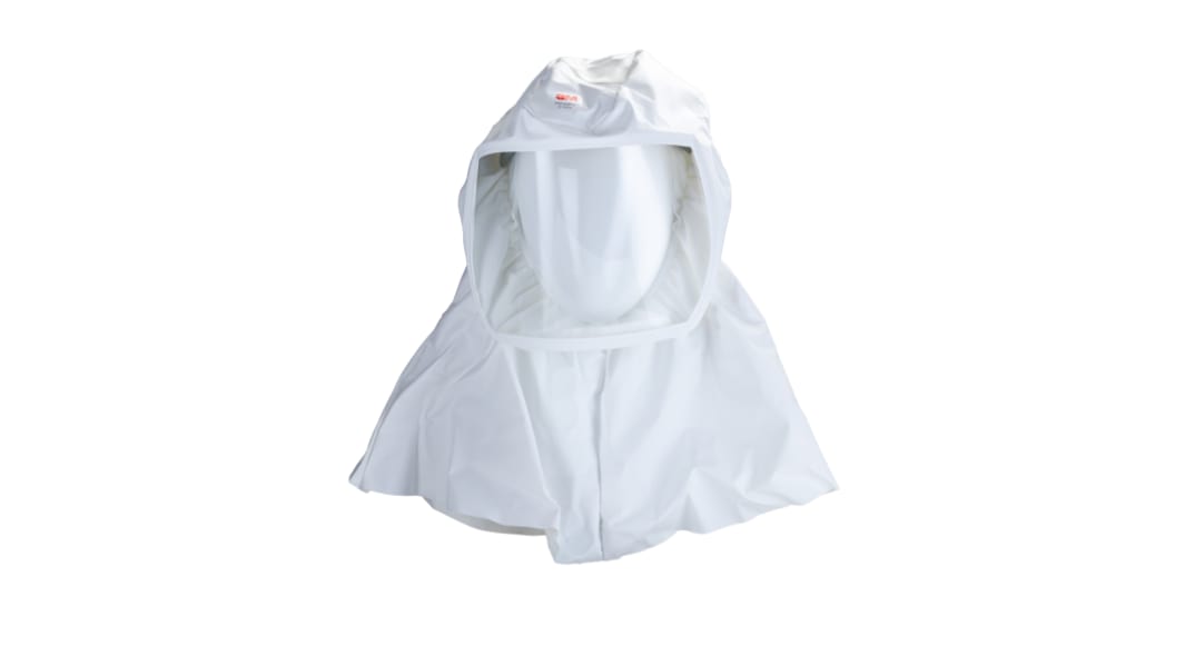 3M S-533L White No Polyurethane Protective Hood, Resistant to Dust, Liquid Splash