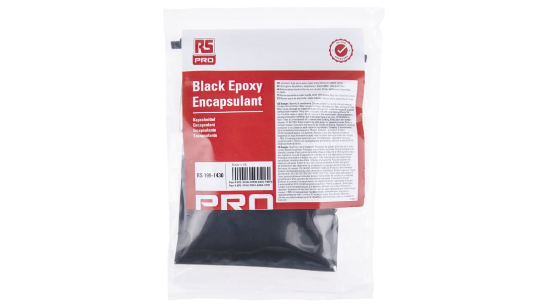 Směs pro zalévání obvodů, Černá 500 g Epoxid, Balení RS PRO