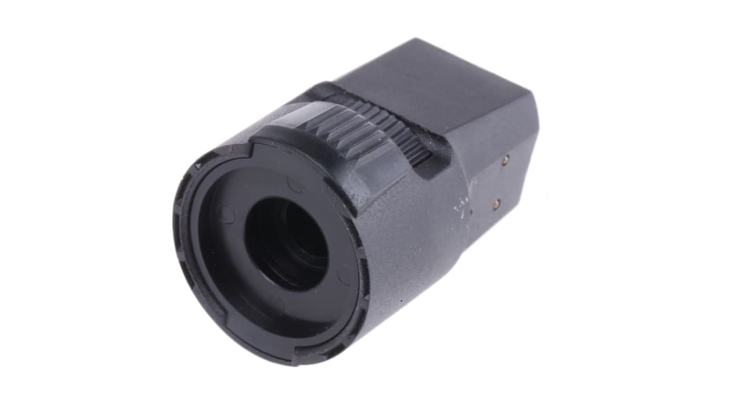 Vishay Potentiometer Drehknopf Schwarz, Zeiger Weiß Ø 22.5mm x 33.9mm, Rund Schaft 6.35mm
