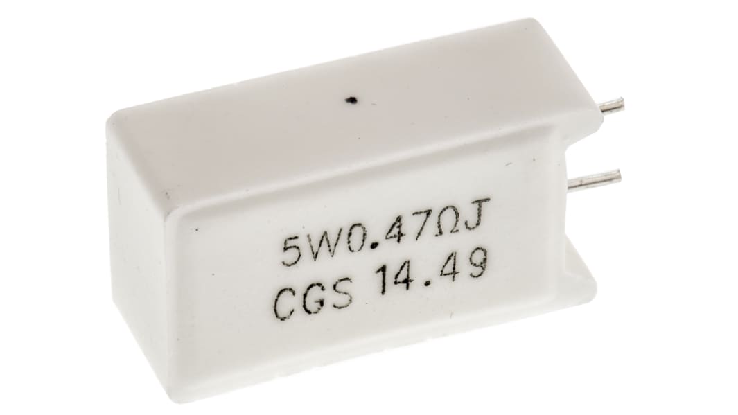 TE Connectivity 470mΩ Wire Wound Resistor 5W ±5% SQMW5R47J