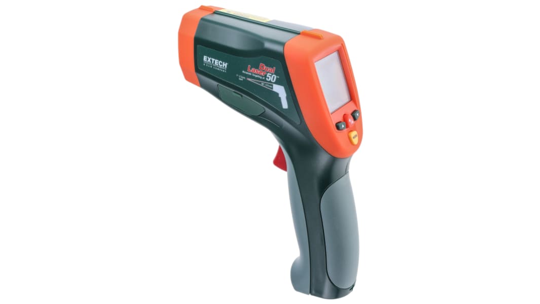 Extech 42570 Infrared Thermometer, -50°C Min, +2200°C Max, 1 °C Accuracy, °C and °F Measurements