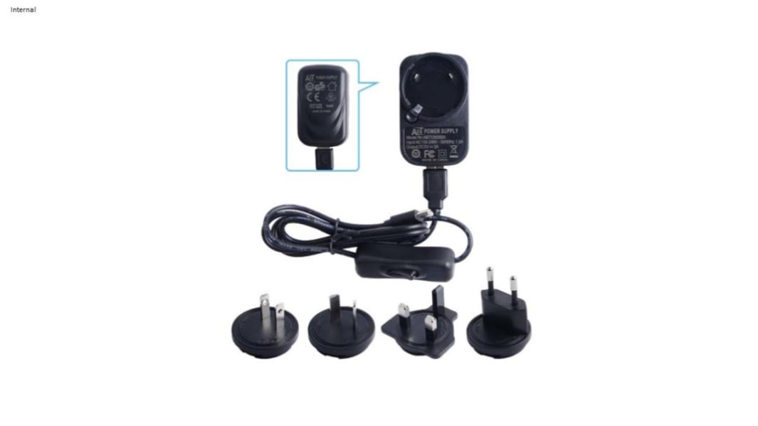 Alimentatore per Raspberry Pi Okdo, presa USB di tipo C con Connettore universale, cavo da 1.2m