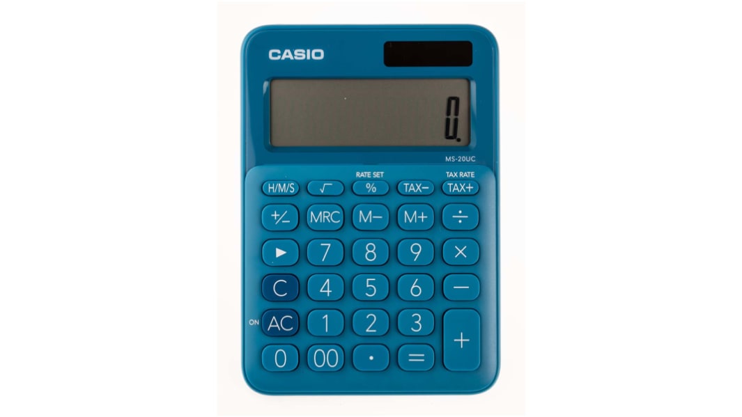 Casio MS-20UC Battery Powered Desktop Calculator