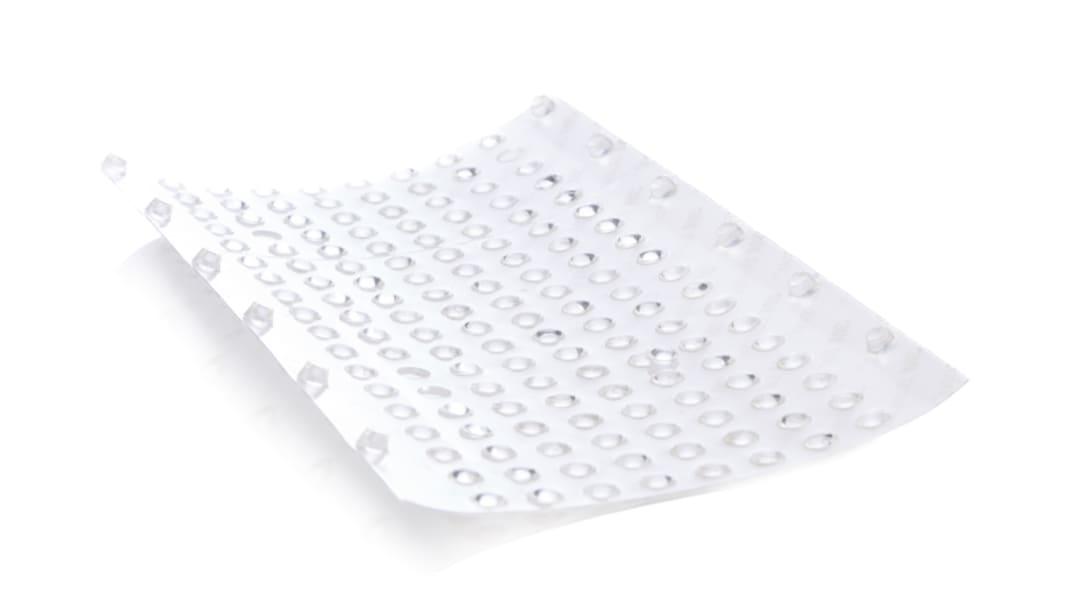 3M Selbstklebende Füße, Halbkugelförmig, Transparent, ø 6.4mm, PUR, +66°C max.