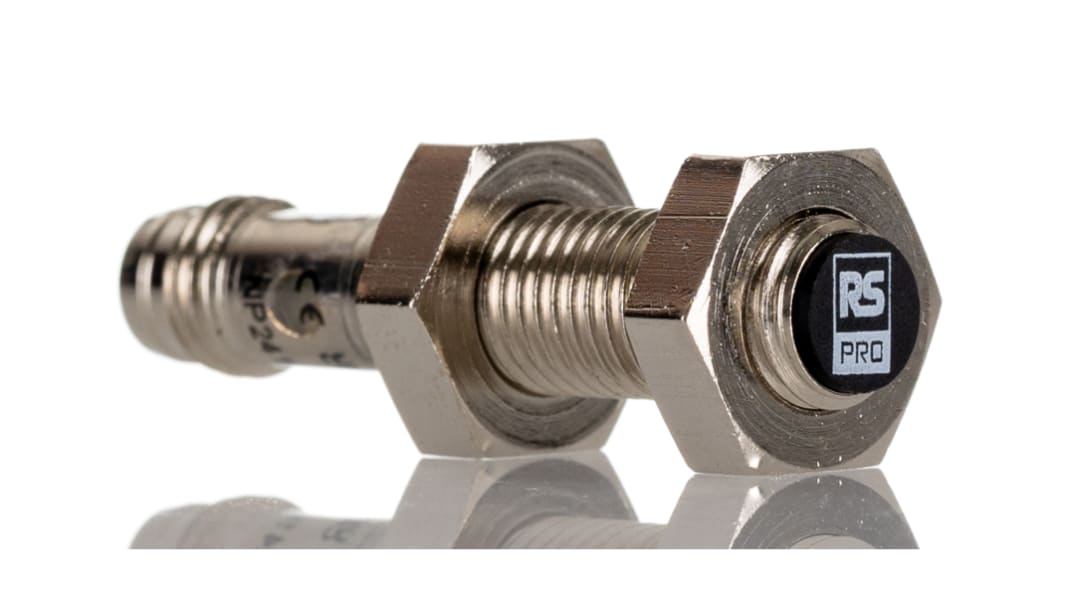 Capteur de proximité RS PRO, M8, Détection 2 mm, PNP NO, 10 → 30 V c.c.