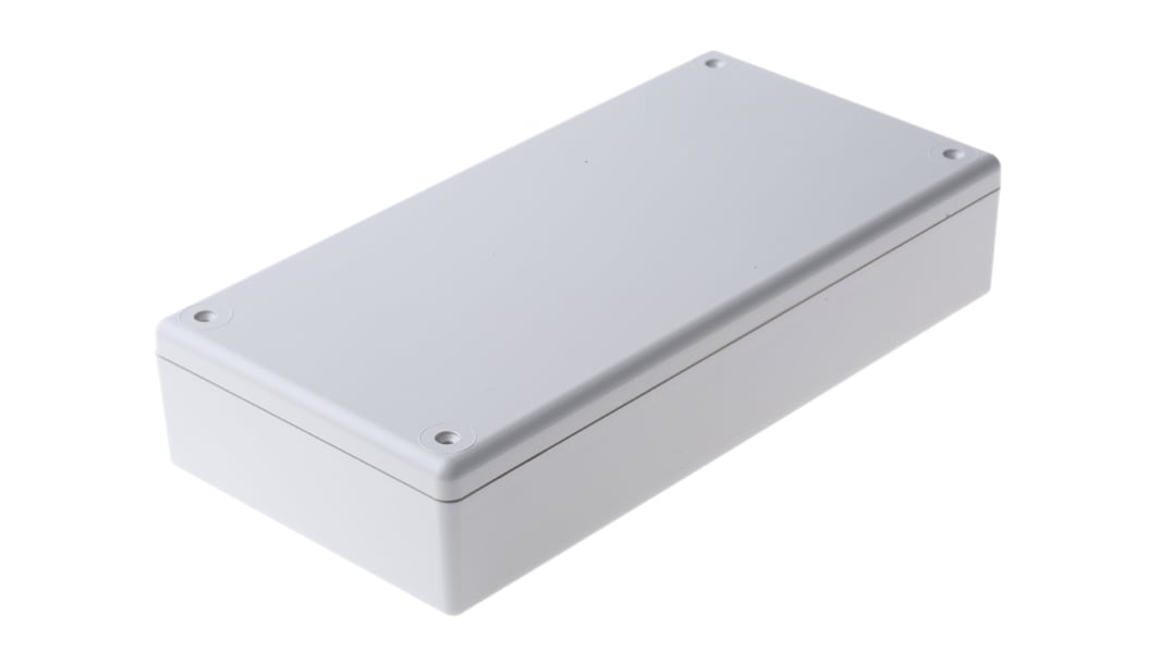 Caja portátil Hammond de ABS Gris, 220 x 110 x 44.8mm, , , muesca de teclado, IP54