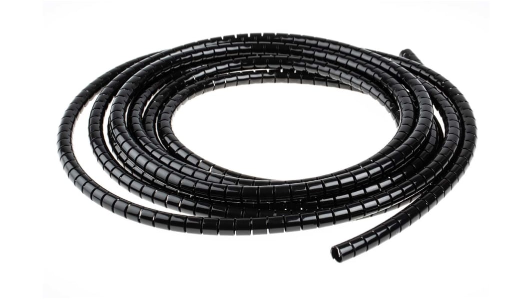 RS PRO Spiral Wrap, I.D 8mm, 10mm Nylon