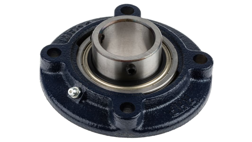 Roulement NSK-RHP, diam int 40mm, 4 trous de fixations en Fonte