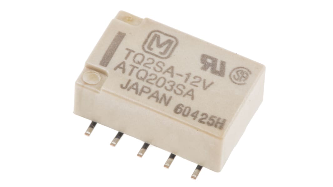Relais sans accrochage 2 RT Montage sur CI, bobine 12V dc 140mW