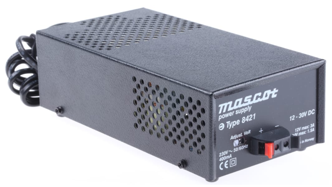 Mascot Steckernetzteil 36W, 198 → 264 V ac, 260 → 340V dc, 12 → 30V dc / 3A