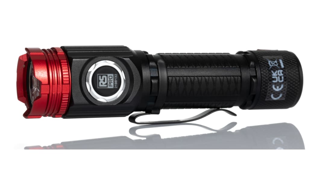 LED RS PRO Ricaricabile, 1800 lm, portata 200 m