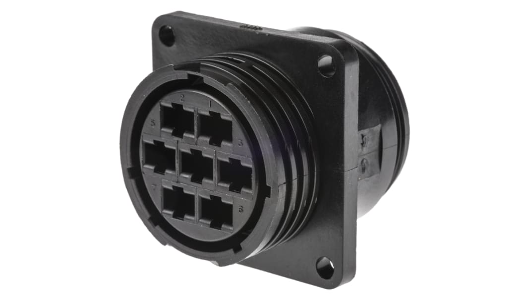TE Connectivity Circular Connector, 7 Contacts, Panel Mount, Socket, Female, CPC Series 3 Series
