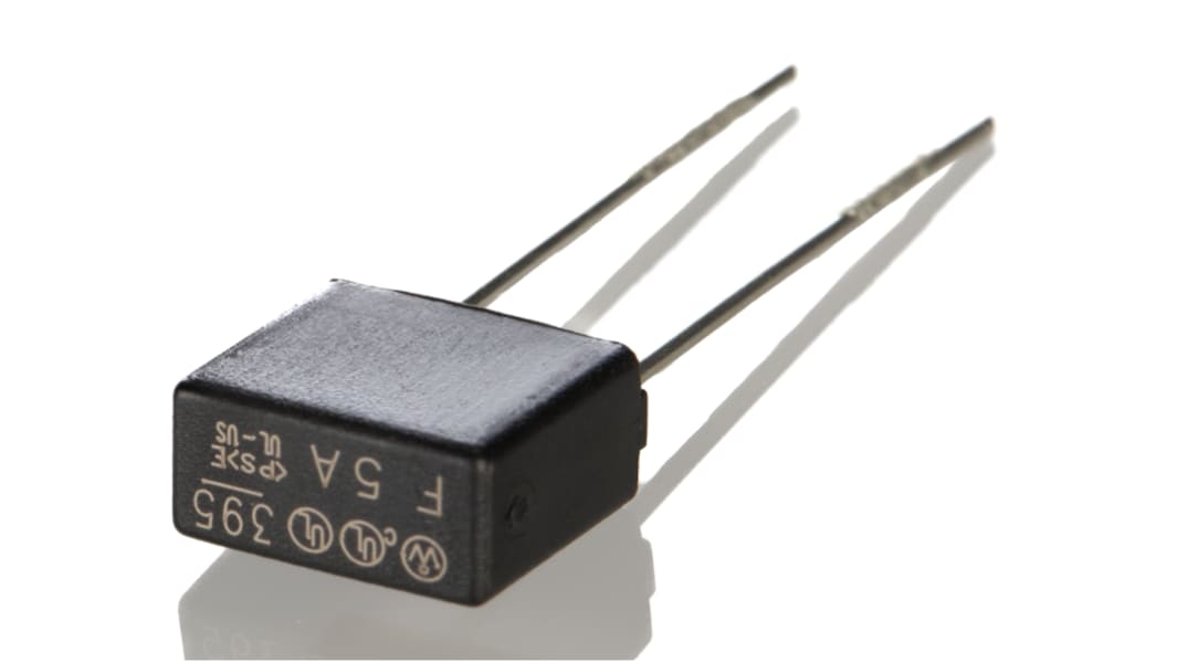 Wickmann Sicherung, nicht rückstellend 5A radial 125V ac Nylon F ø 4mm 8.5mm 4mm 8mm, Raster 5.08mm