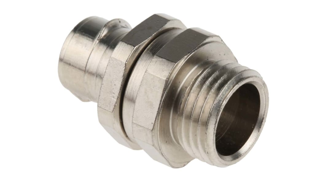 Adaptaflex Swivel, Conduit Fitting, 16mm Nominal Size, M16, Brass, Silver IP40 rating