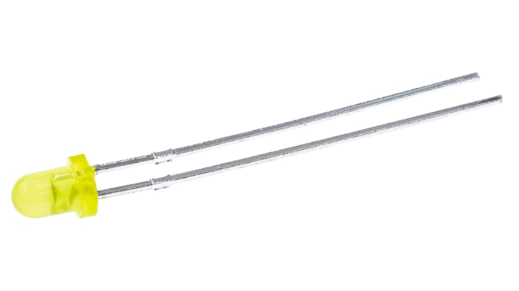 Ledtech2.1 V Yellow LED 3mm Through Hole, L03R3000G1EP4
