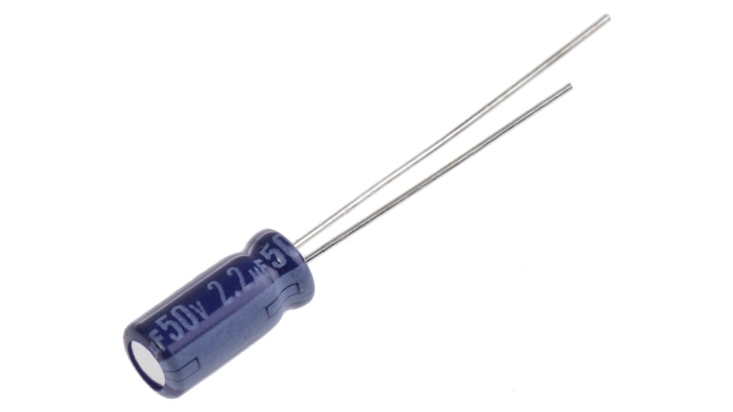 Condensateur Panasonic série M-A, Aluminium électrolytique 2.2μF, 50V c.c.